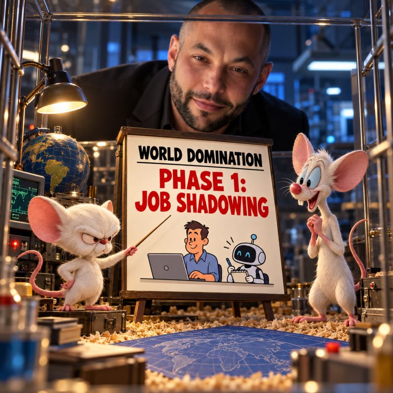 Personal AI Agents at Work: The Job Shadowing Phase